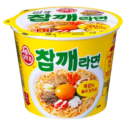 Лапша быстрого приготовления Чамке Рамён со вкусом жареного кунжута Ottogi, чашка 110 г