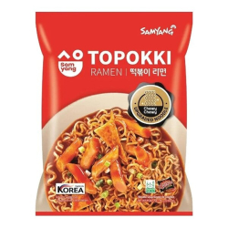 Лапша быстрого приготовления Рамен со вкусом топокки Samyang, пачка 80 г