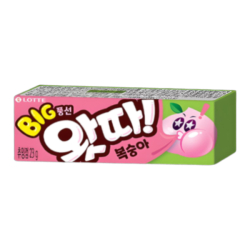 Жевательная резинка Whatta Big Bubble со вкусом персика Lotte, 23 г