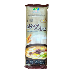 Лапша пшеничная со вкусом грибов Woorimil, пачка 400 г