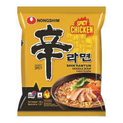 Лапша быстрого приготовления Шин Рамен со вкусом острой курицы Nongshim, пачка 120 г Лапша быстрого приготовления Шин Рамен со вкусом острой курицы Nongshim, пачка 120 г