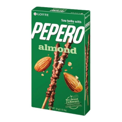 Соломка Pepero Almond в шоколадной глазури Lotte, 32 г