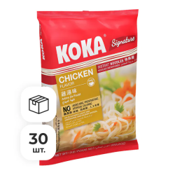 Лапша быстрого приготовления со вкусом курицы Сигнече Koka, пачка 85 г х 30 шт