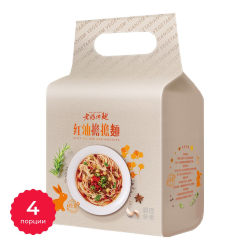Лапша быстрого приготовления сухая веганская с маслом чили Dan dan Mom’s Dry Noodle, пачка 405 г