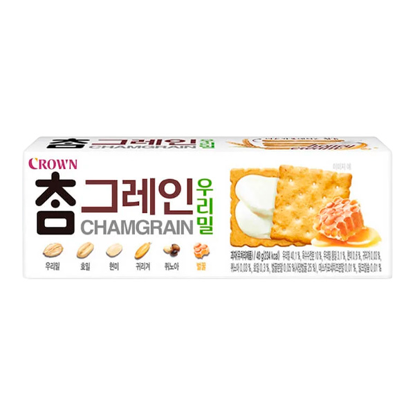 Печенье Cham Grain с кремовой начинкой из маскарпоне и мёда Crown, 48 г