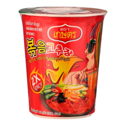 Лапша быстрого приготовления бобовая экстра-острая Kaset, стакан 42 г