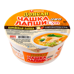 Донсан со вкусом курицы острая Nongshim, чашка 86 г