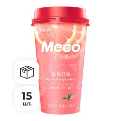 Фруктовый чай со вкусом персика и красного помело Meco, 400 мл х 15 мл