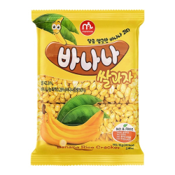 Воздушные рисовые зерна со вкусом банана Mammos, 70 г