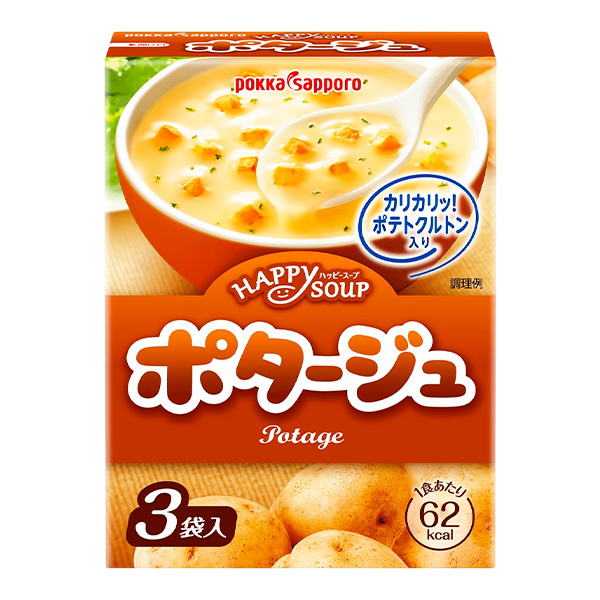 Суп-пюре картофельный 3 порции Pokka Sapporo, пачка 36 г