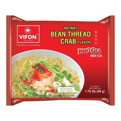 Лапша быстрого приготовления фунчоза со вкусом краба Vifon, пачка 50 г