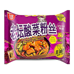 Лапша быстрого приготовления рисовая Baijia Chenji с квашеной капустой Akuan, пачка 110 г Лапша быстрого приготовления рисовая Baijia Chenji с квашеной капустой Akuan, пачка 110 г