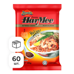 Лапша быстрого приготовления Ми Суп Креветочная Ibumie, пачка 85 г х 60 шт