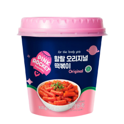 Рисовые клёцки ттокпокки с лапшой Pink Rocket оригинальные YoungPoong, стакан 140 г