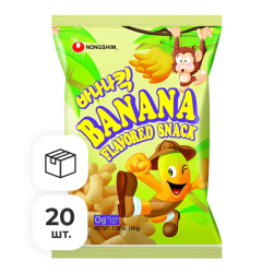 Чипсы со вкусом банана Nongshim, 45 г х 20 шт