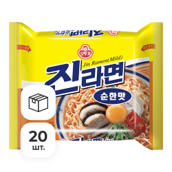 Лапша быстрого приготовления Джин Рамён Ottogi, пачка 120 г х 20 шт