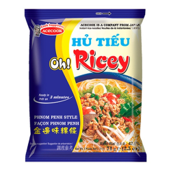 Лапша быстрого приготовления рисовая Oh! Ricey стиль Пномпень Acecook, пачка 71 г