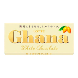 Шоколад белый Ghana Lotte, 45 г