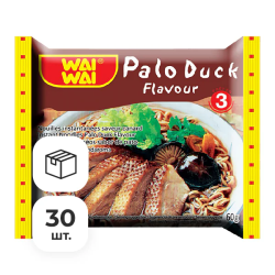 Лапша быстрого приготовления со вкусом утки Wai Wai, пачка 60 г х 30 шт