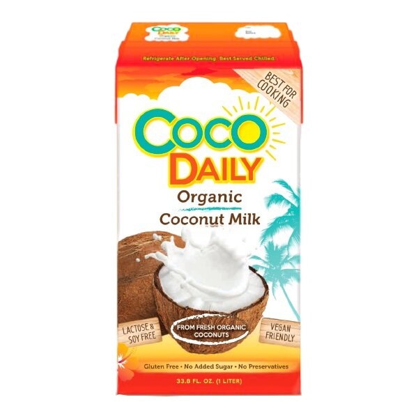 Органическое кокосовое молоко жирность 17-19% CocoDaily 61%, 1000 мл