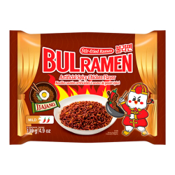 Лапша быстрого приготовления Чачжан среднеострая со вкусом курицы Bulramen, пачка 139 г