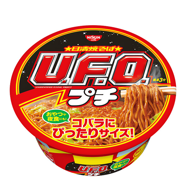 Лапша быстрого приготовления НЛО мини якисоба с густым соусом Ноко Nissin, чашка 63 г
