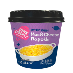 Рисовые клёцки ттокпокки с лапшой Pink Rocket с сырным вкусом YoungPoong, стакан 155 г