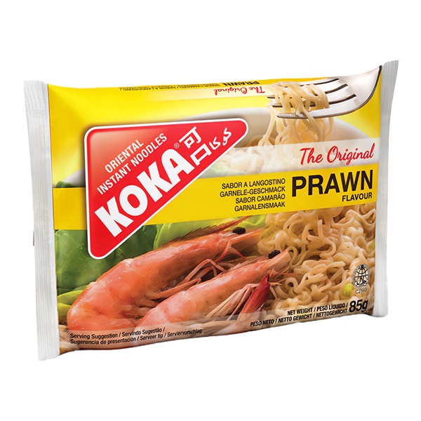 Лапша быстрого приготовления со вкусом краба Ориджинал Koka, пачка 85 г