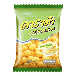 Шарики рисовые хрустящие со вкусом кукурузы со сливками Carada Greenland Marketing, 60 г