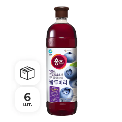 Концентрированная смесь для напитков Hong-Cho Голубика Daesang, 1500 мл х 6 шт