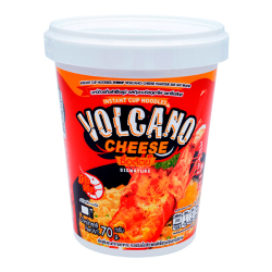 Лапша быстрого приготовления Volcano со вкусом креветки и острого сыра Sue Sat, стакан 70 г