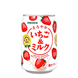 Напиток газированный со вкусом клубники с молоком Sangaria, 275 мл