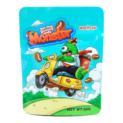 Жевательные конфеты Monster хот-дог Wisichi, пачка 50 г