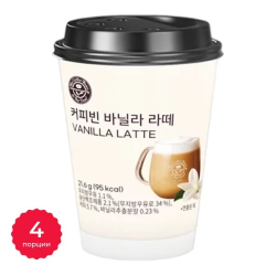 Кофе ванильный латте The Coffee Bean, 21,6 г x 4 шт