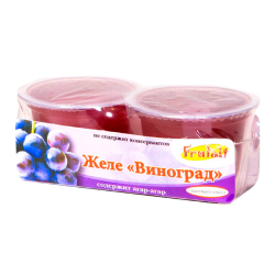 Фруктовое желе Frulaif со вкусом винограда с кусочками кокоса Cocon, 118 г х 2