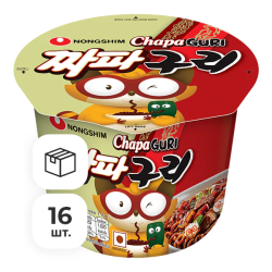 Лапша быстрого приготовления Чапагури Nongshim, чашка 114 г х 16 шт
