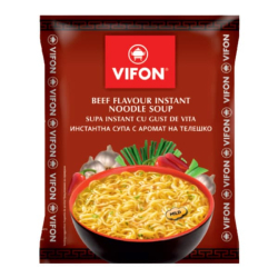 Лапша быстрого приготовления со вкусом говядины Vifon, пачка 60 г