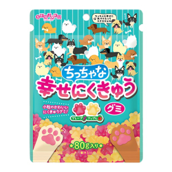 Жевательный мармелад Счастливые лапки со вкусом винограда и яблока Senjaku, 80 г