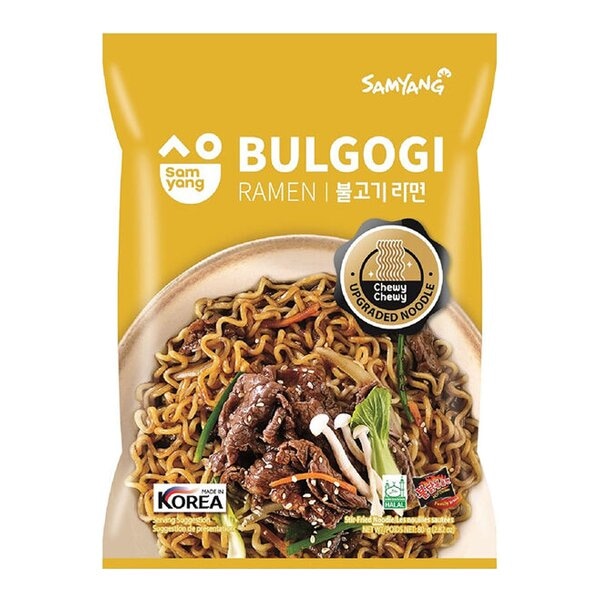 Лапша быстрого приготовления Пулькоги рамен со вкусом говядины Samyang, пачка 80 г