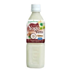 Напиток со вкусом йогурта с кокосовыми сливками и мякотью алое Yogovera, 500 мл