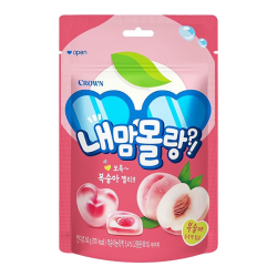 Мармелад со вкусом персика сердечки Crown, 50 г