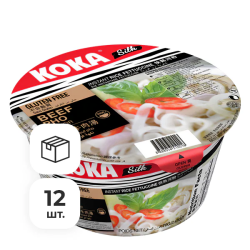 Лапша быстрого приготовления со вкусом ФО БО с говядиной Силк Koka, чашка 70 г х 12 шт