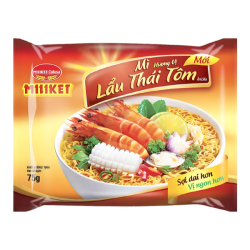 Лапша быстрого приготовления Лау Тай со вкусом креветки Miliket, пачка 75 г