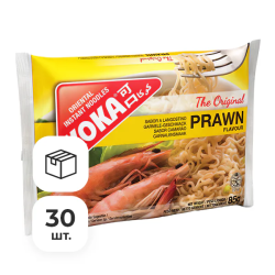Лапша быстрого приготовления со вкусом креветок Ориджинал Koka, пачка 85 г х 30 шт