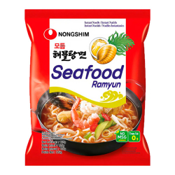 Лапша быстрого приготовления со вкусом морепродуктов Nongshim, пачка 125 г Лапша быстрого приготовления со вкусом морепродуктов Nongshim, пачка 125 г