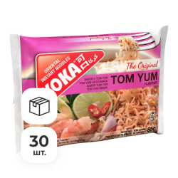 Лапша быстрого приготовления со вкусом Том Ям Ориджинал Koka, пачка 85 г х 30 шт