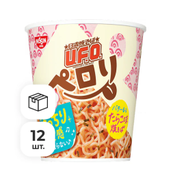 Суп-лапша НЛО Тарако с ароматным вкусом осьминога в масле Перори Nissin, стакан 70 г х 12 шт