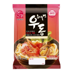 Лапша быстрого приготовления Удон со вкусом морепродуктов Hanil Food, пачка 212 г