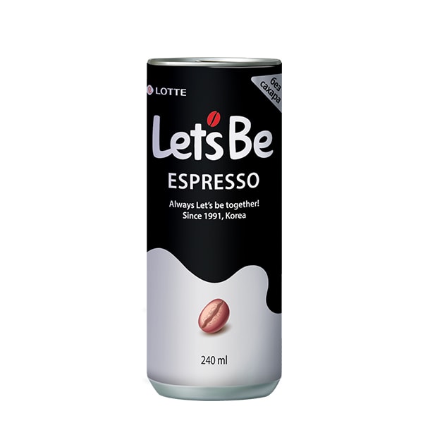 Напиток кофейный Летc Би Эспрессо Lotte, 240 мл