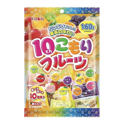 Леденцы со вкусом 10 фруктов Ribon, 160 г